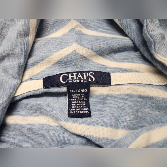 Chaps NWT hooded cowl neck top - Picture 4 of 7
